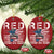 Red Friday Christmas Ornament R.E.D Remember Everyone Deployed American Flag Messy Bun - Wonder Print Shop