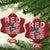 Red Friday Christmas Ornament R.E.D Remember Everyone Deployed American Flag Messy Bun - Wonder Print Shop