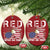 Red Friday Christmas Ornament R.E.D Remember Everyone Deployed American Flag Glasses Dog Tag - Wonder Print Shop