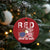 Red Friday Christmas Ornament R.E.D Remember Everyone Deployed American Flag Glasses Dog Tag - Wonder Print Shop