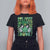 Retro St Patrick's Day T Shirt For Women One Lucky Dude Green Checkered Heart Groovy