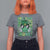 Retro St Patrick's Day T Shirt For Women One Lucky Dude Green Checkered Heart Groovy