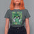 Retro St Patrick's Day T Shirt For Women One Lucky Dude Green Checkered Heart Groovy