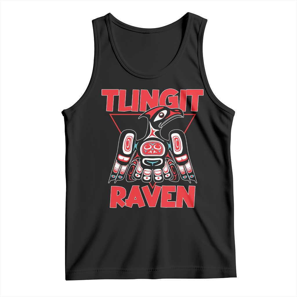 Tlingit Raven Totem Tank Top Alaska Native Tribal Art Design