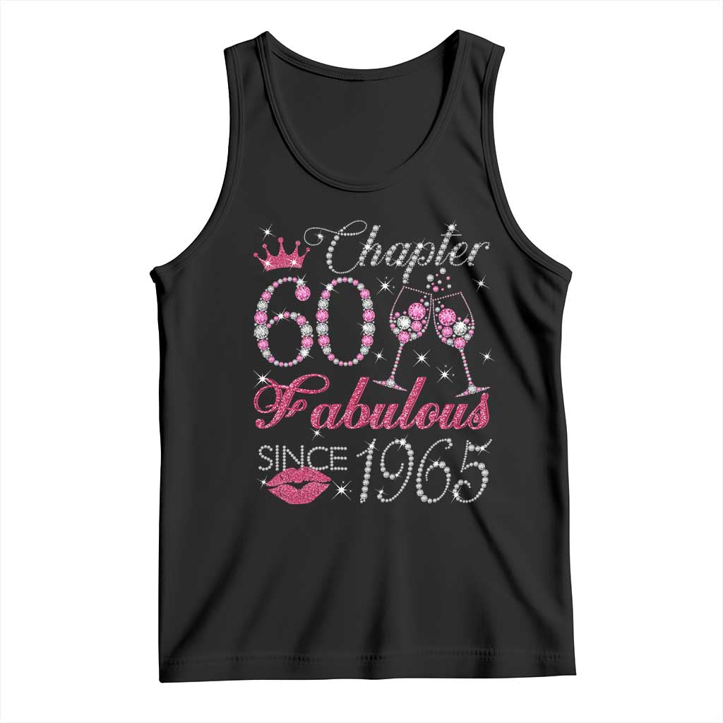 Chapter 60 Fabulous Tank Top Sparkle Since 1965 60Th Birthday Gift For Women