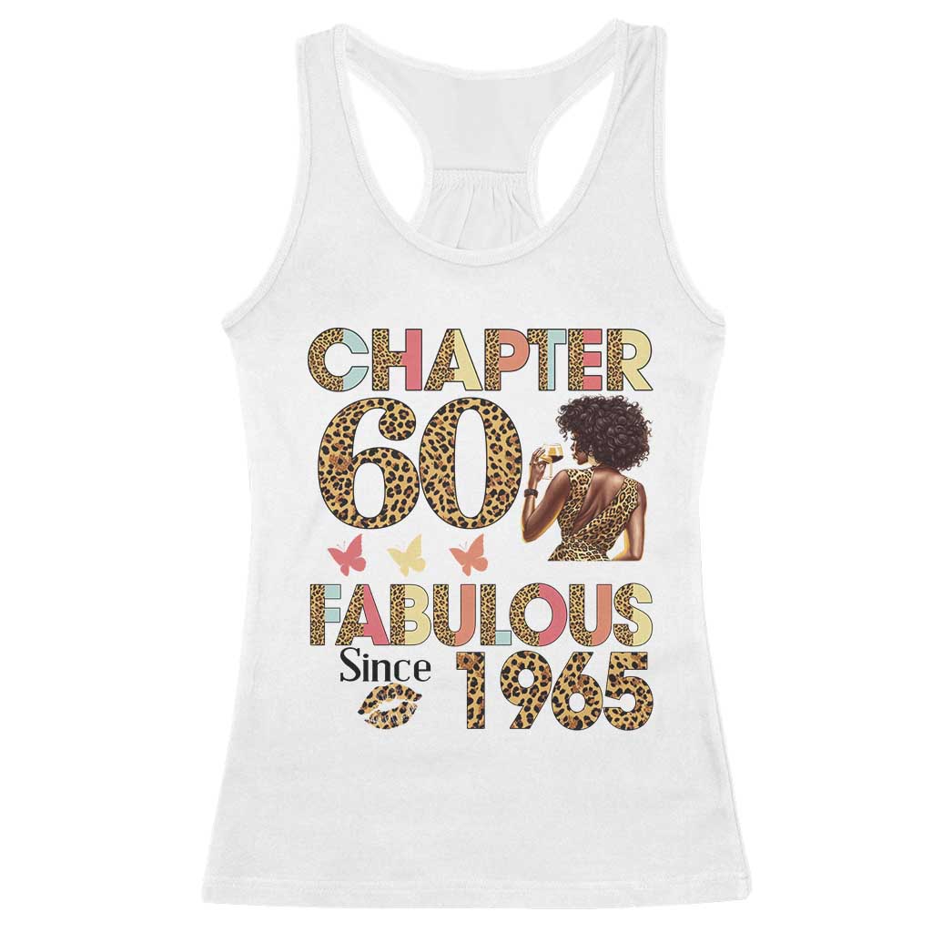 Chapter 60 Fabulous Leopard Racerback Tank Top Since 1965 60Th Birthday Gift For Women