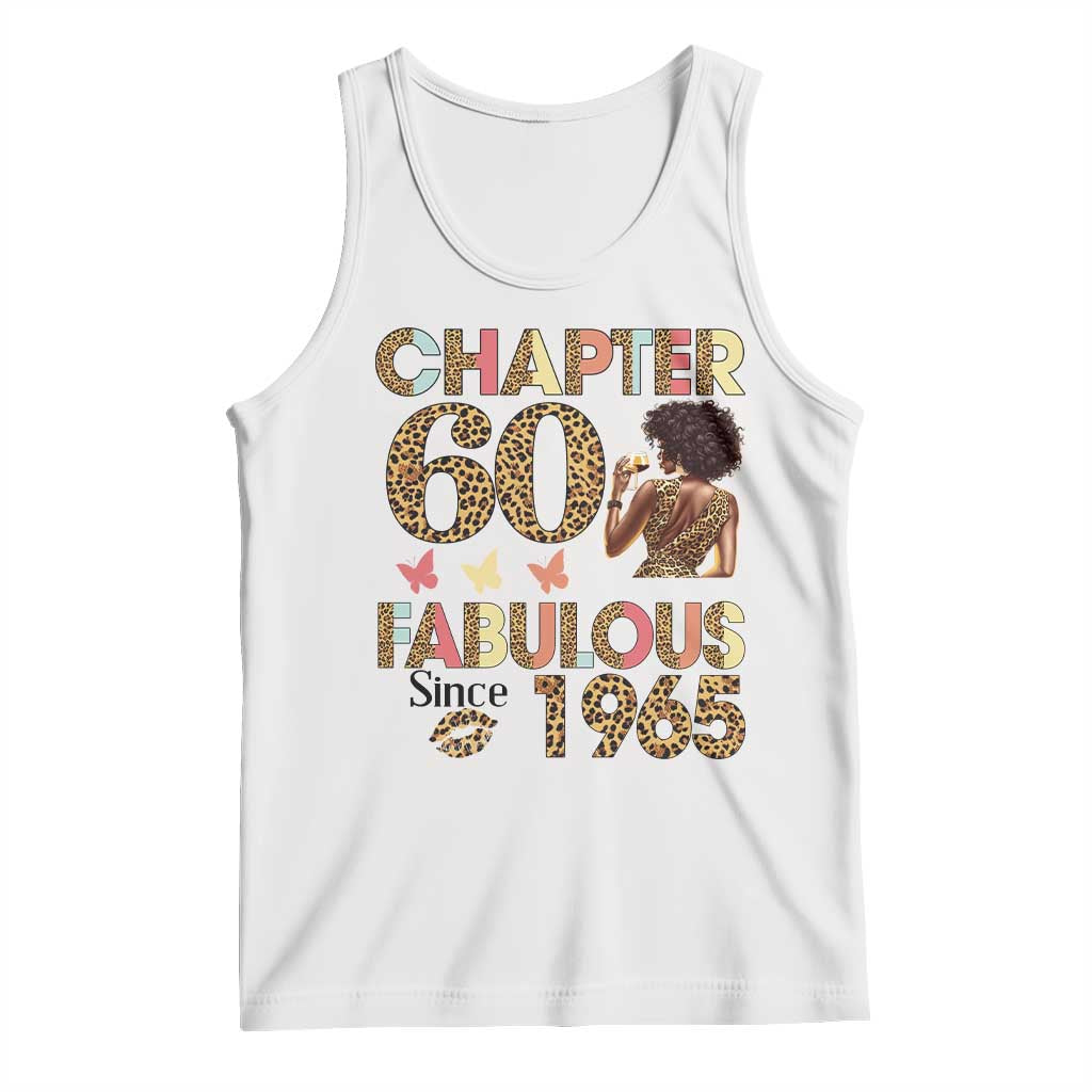 Chapter 60 Fabulous Leopard Tank Top Since 1965 60Th Birthday Gift For Women