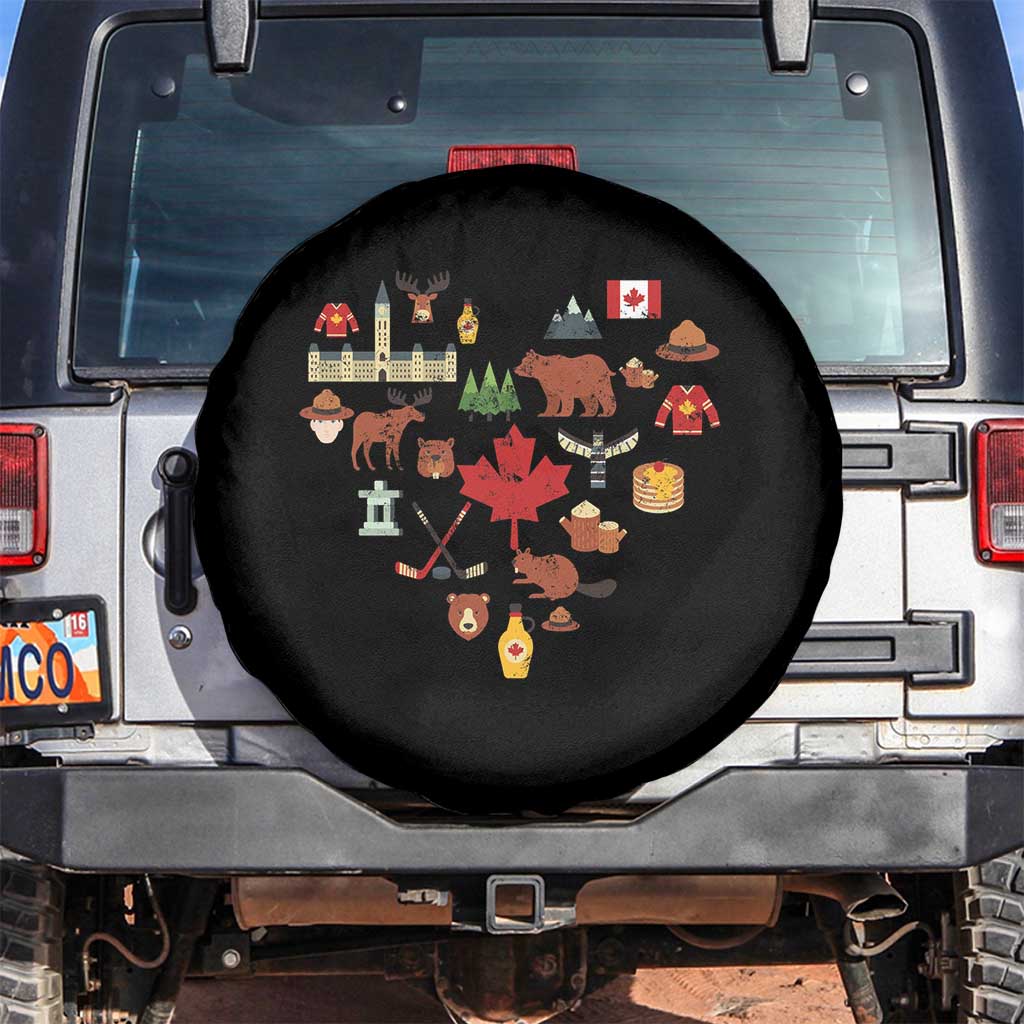 Canada Pride Spare Tire Cover Canadian Flag Maple Leaf