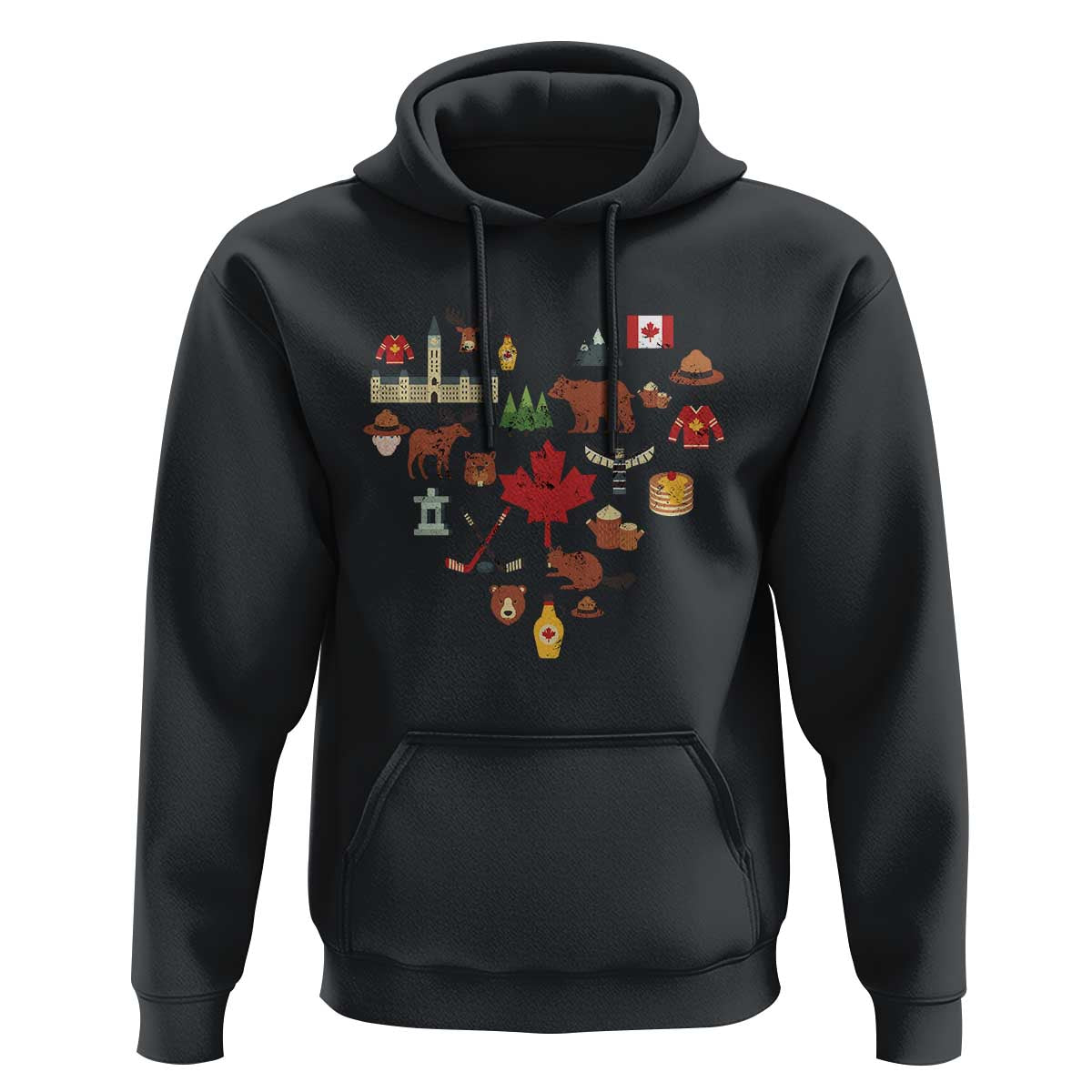 Canada Pride Hoodie Canadian Flag Maple Leaf