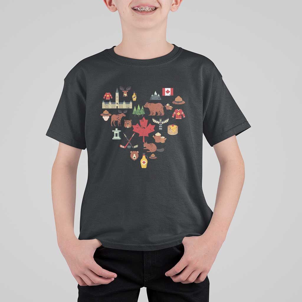 Canada Pride T Shirt For Kid Canadian Flag Maple Leaf