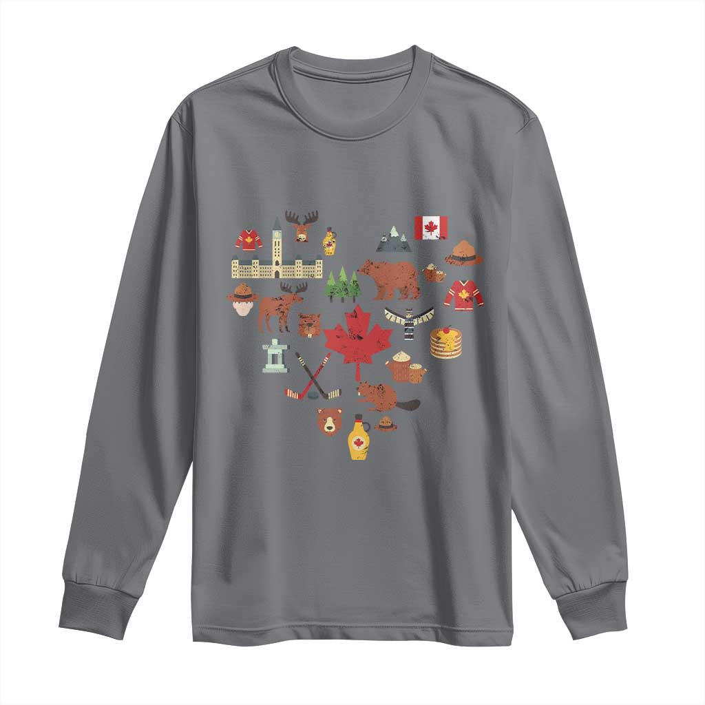 Canada Pride Long Sleeve Shirt Canadian Flag Maple Leaf
