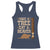 Funny Save A Tree Eat A Beaver Racerback Tank Top Hunting Beavers Hunter