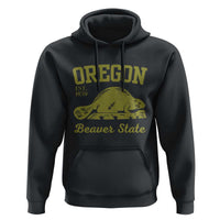 Beaver State Oregon Hoodie Est 1859 Vintage Flag