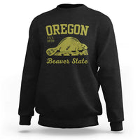 Beaver State Oregon Sweatshirt Est 1859 Vintage Flag