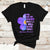 Alzheimer's Awareness T Shirt You May Not Remember But I Will Never Forget Support Squad Alzheimer's Warrior Forget-me-not - Wonder Print Shop