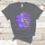 Alzheimer's Awareness T Shirt You May Not Remember But I Will Never Forget Support Squad Alzheimer's Warrior Forget-me-not - Wonder Print Shop