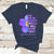 Alzheimer's Awareness T Shirt You May Not Remember But I Will Never Forget Support Squad Alzheimer's Warrior Forget-me-not - Wonder Print Shop