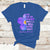 Alzheimer's Awareness T Shirt You May Not Remember But I Will Never Forget Support Squad Alzheimer's Warrior Forget-me-not - Wonder Print Shop