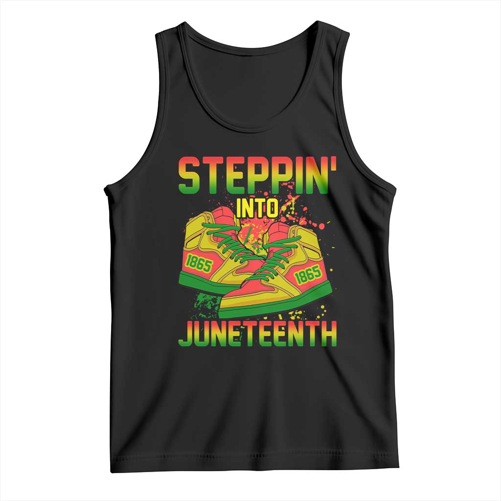 Steppin' Into Juneteenth 1865 Tank Top Freedom Day African American Pride