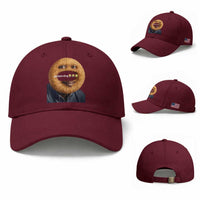 Funny Sonion Ring Cursed Meme Graphic Baseball Cap Surreal Deep Fried Onion Ring Joke