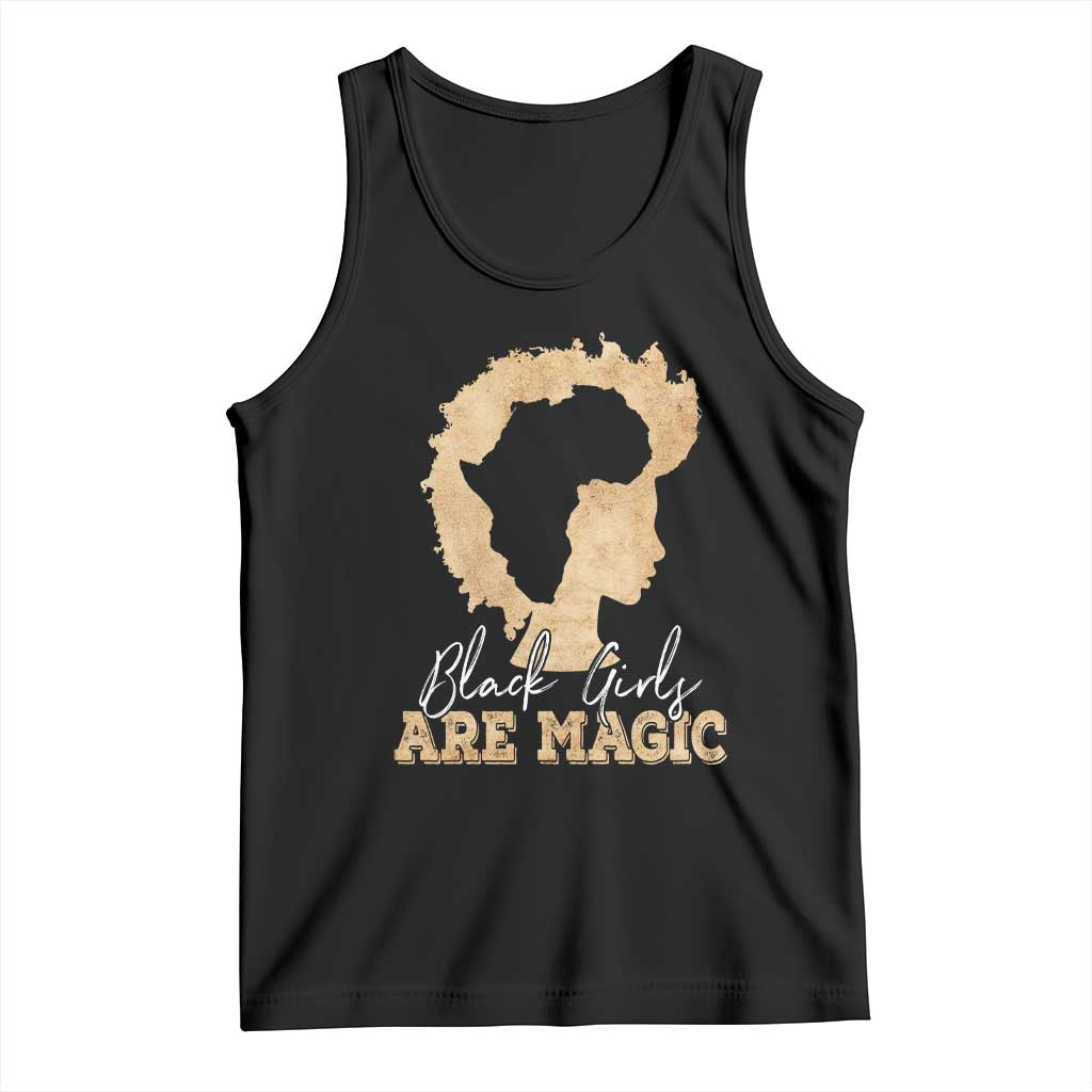 Black Girls Are Magic Tank Top Afro Melanin Pride