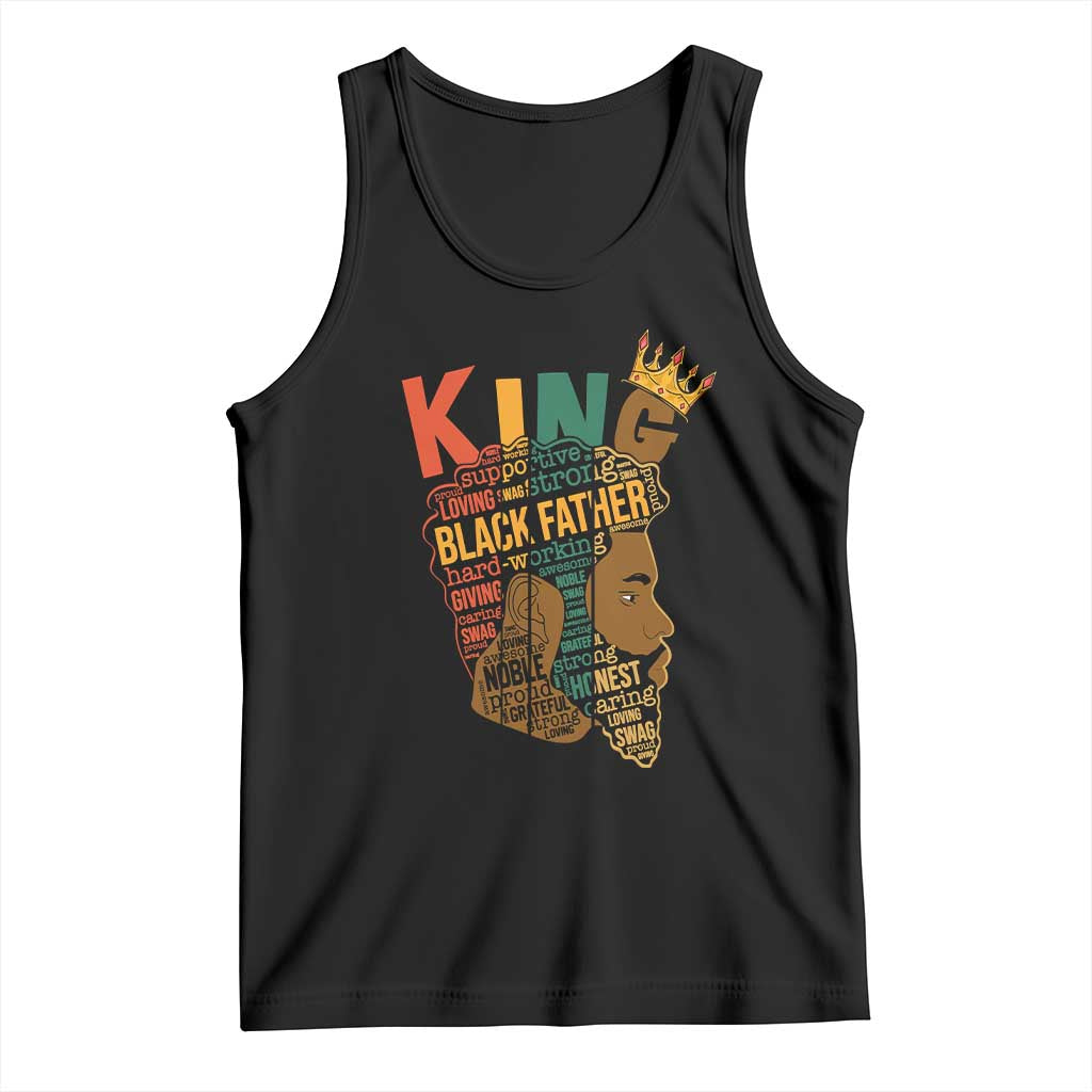 Black King Tank Top Black Father African American Men