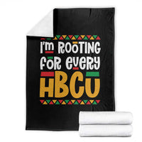 I’m Rooting for Every HBCU Throw Blanket Black Pride Support Alumni Students Culture Lovers