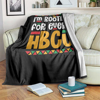 I’m Rooting for Every HBCU Throw Blanket Black Pride Support Alumni Students Culture Lovers