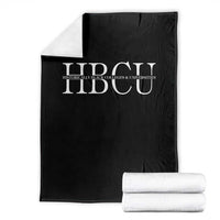 HBCU Pride Classic Statement Throw Blanket Minimalist Black Excellence and History