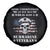 Navy Veteran Spare Tire Cover Submariner Skull American Flag