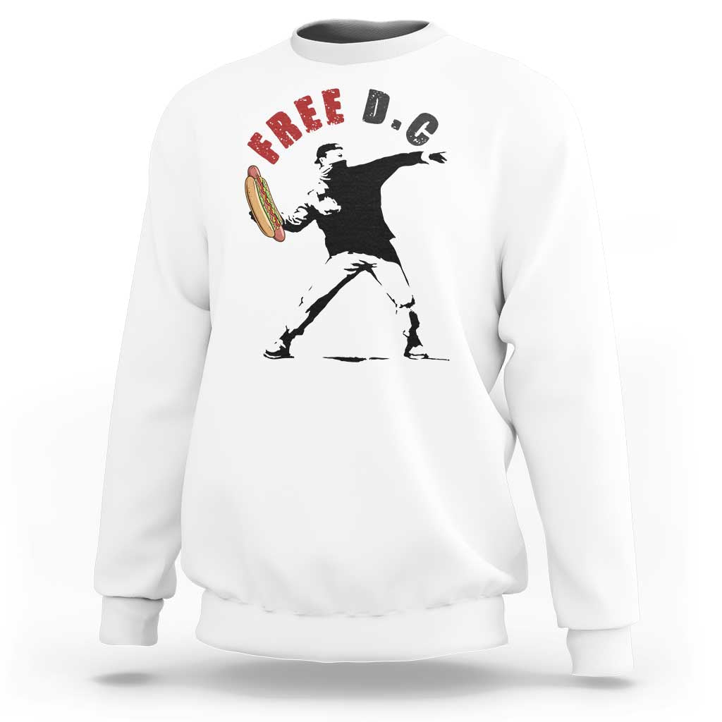 Free DC Sandwich Toss Sweatshirt Washington DC Political Satire - Wonder Print Shop
