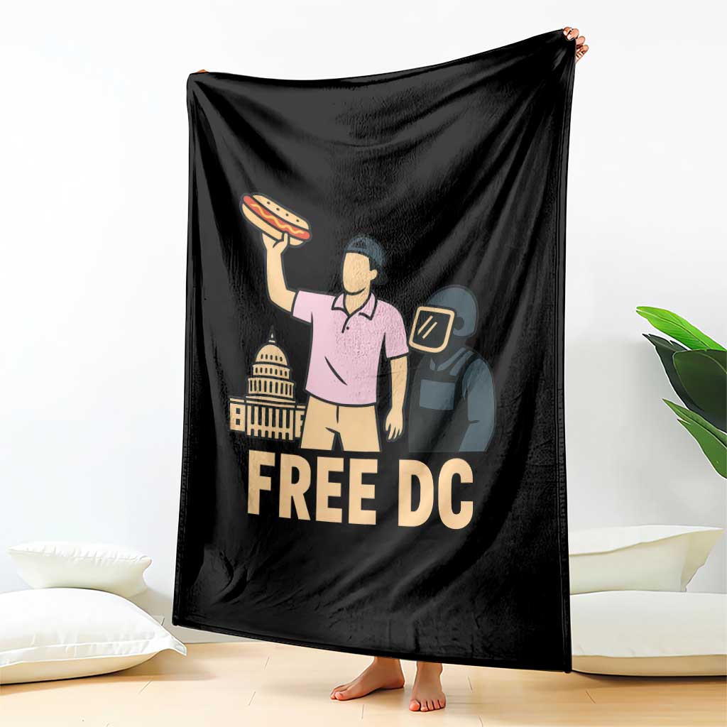 Free DC Sandwich Guy Throw Blanket Washington DC Pride Political Satire - Wonder Print Shop