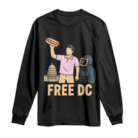 Free DC Sandwich Guy Long Sleeve Shirt Washington DC Pride Political Satire - Wonder Print Shop