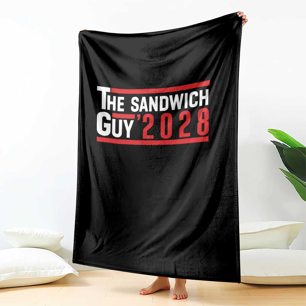 The Sandwich Guy 2028 Throw Blanket Political Parody - Wonder Print Shop