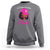 Breast Cancer Awareness Sweatshirt In October We Wear Pink Afro Girl - Wonder Print Shop