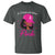 Breast Cancer Awareness T Shirt In October We Wear Pink Afro Girl - Wonder Print Shop