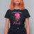 Breast Cancer Awareness T Shirt For Women In October We Wear Pink Afro Girl - Wonder Print Shop