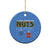 Couple Christmas Ceramic Ornament Funny Nuts Xmas Chestnuts - Wonder Print Shop