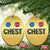 Christmas Couples Christmas Ornament Chestnuts Xmas Matching Family Funny Chest - Wonder Print Shop