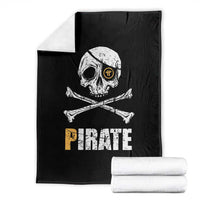 Funny Pirate Pi Cryptocurrency Throw Blanket Crypto Coins Blockchain Mining - Wonder Print Shop