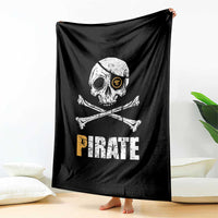 Funny Pirate Pi Cryptocurrency Throw Blanket Crypto Coins Blockchain Mining - Wonder Print Shop