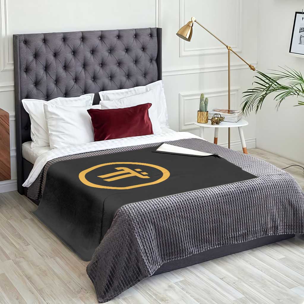 Pi Cryptocurrency Throw Blanket Crypto Coins Network - Wonder Print Shop