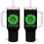 Traumatic Brain Injury Awareness Tumbler With Handle TBI We Fight Together Green Sunflower