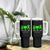 Traumatic Brain Injury Awareness Tumbler With Handle Peace Love Cure TBI Warrior