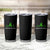 Traumatic Brain Injury Awareness Tumbler Cup TBI Warrior Heartbeat Green Ribbon