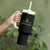 Traumatic Brain Injury Awareness Tumbler With Handle TBI Warrior Heartbeat Green Ribbon