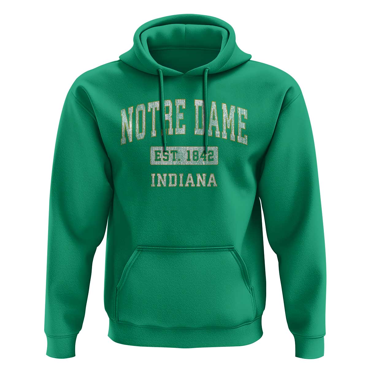 Classic Notre Dame Indiana Hoodie Est 1842 IN Retro Vintage Varsity