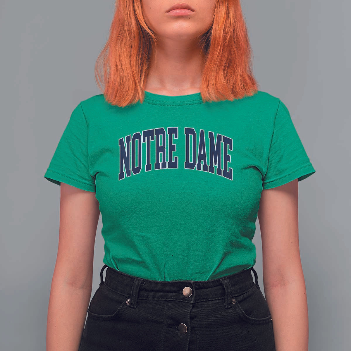 Classic Notre Dame Indiana T Shirt For Women Vintage Retro Throwback Design - Wonder Print Shop