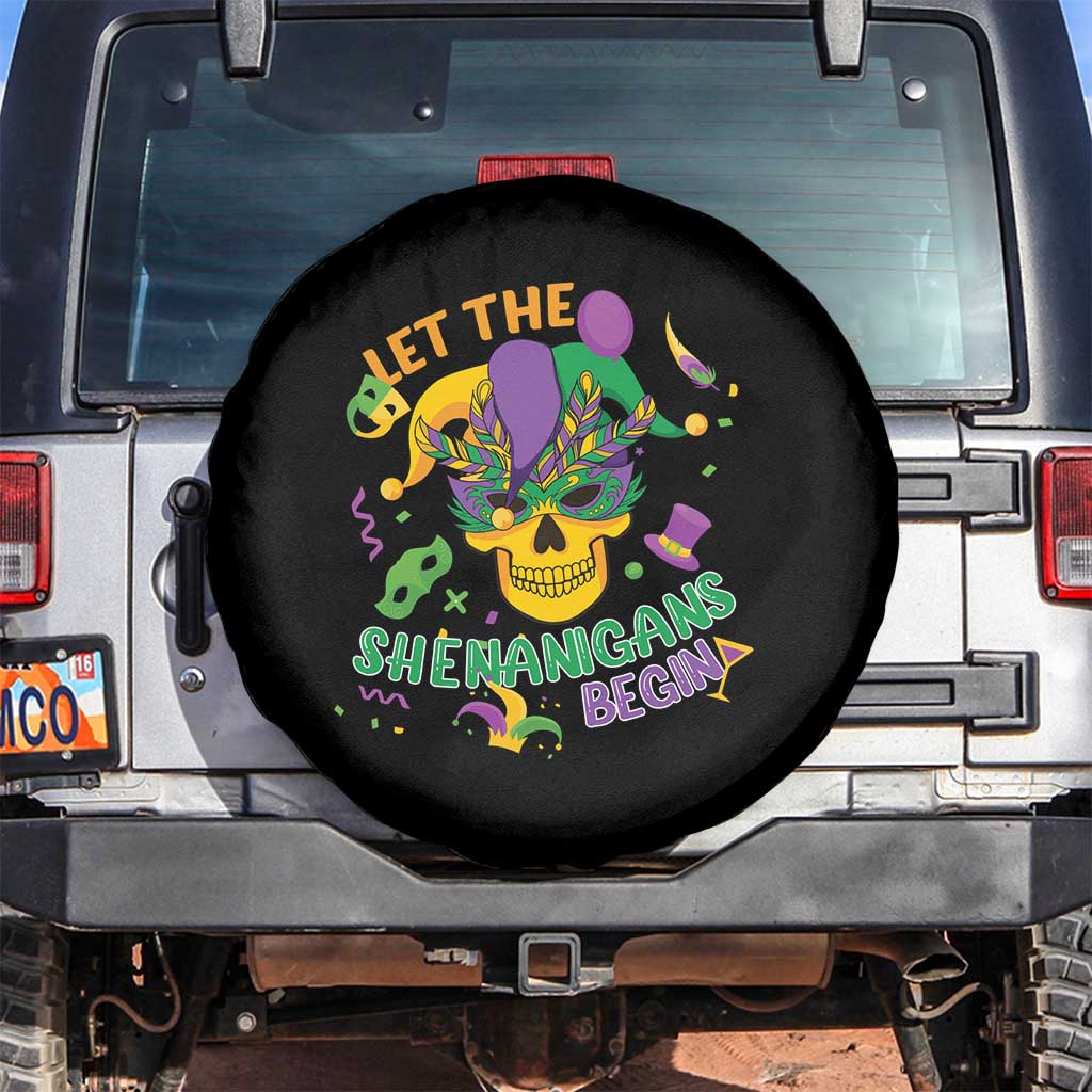 Mardi Gras Skull Spare Tire Cover Let The Shenanigans Begin Mardi Gras Costume Mask