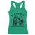 Funny Raccoon Possum Meme Racerback Tank Top Eat The Rich Not Their Scraps Sarcasm Retro Minimalist